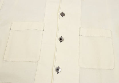 COMME des GARCONS HOMME Wool Stitch Long Shirt White Size M