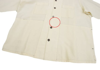 COMME des GARCONS HOMME Wool Stitch Long Shirt White Size M