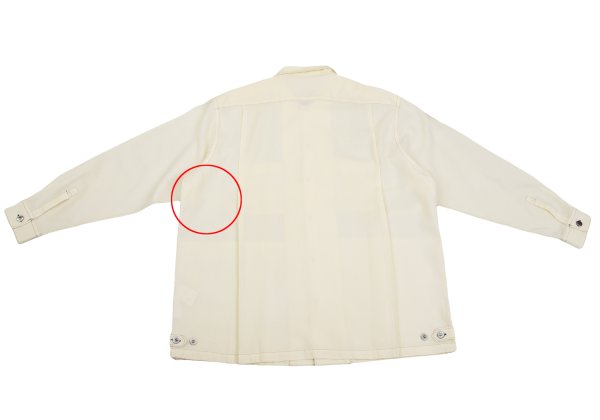 COMME des GARCONS HOMME Wool Stitch Long Shirt White Size M