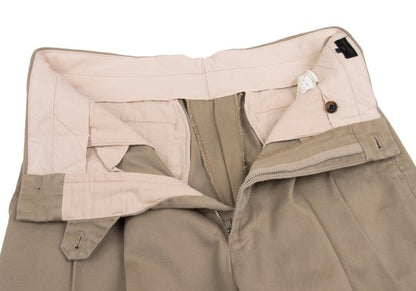 CDG HOMME Cotton Twill Wide Pants Beige Size S