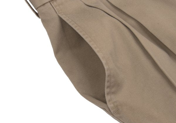CDG HOMME Cotton Twill Wide Pants Beige Size S