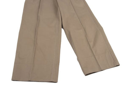 CDG HOMME Cotton Twill Wide Pants Beige Size S