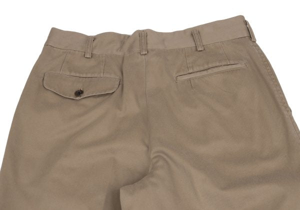 CDG HOMME Cotton Twill Wide Pants Beige Size S