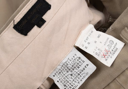 CDG HOMME Cotton Twill Wide Pants Beige Size S