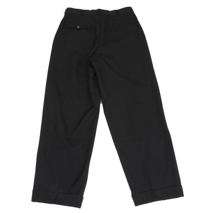 COMME des GARCONS HOMME Wool Gabardine Pants Black Size S