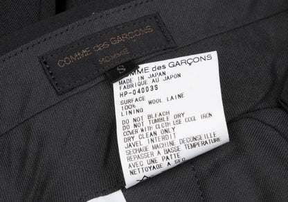 COMME des GARCONS HOMME Wool Gabardine Pants Black Size S