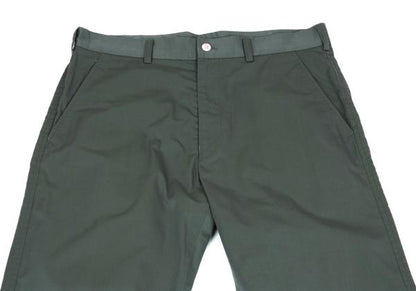 COMME des GARCONS HOMME Washed Cotton Pants Green Size S