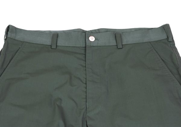 COMME des GARCONS HOMME Washed Cotton Pants Green Size S