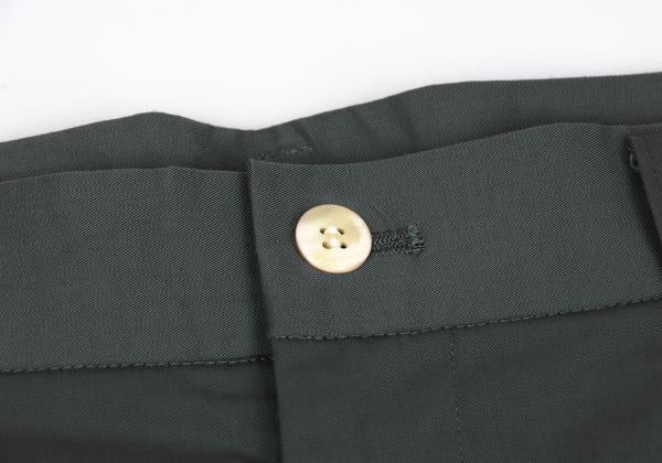 COMME des GARCONS HOMME Washed Cotton Pants Green Size S