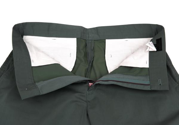 COMME des GARCONS HOMME Washed Cotton Pants Green Size S