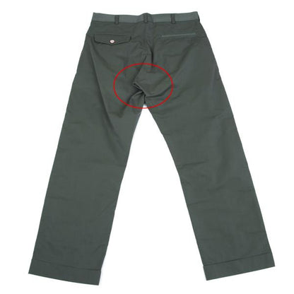 COMME des GARCONS HOMME Washed Cotton Pants Green Size S