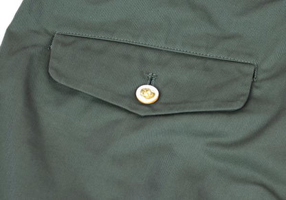 COMME des GARCONS HOMME Washed Cotton Pants Green Size S