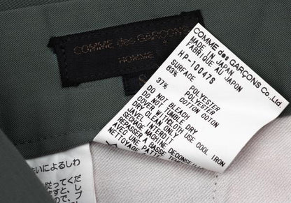 COMME des GARCONS HOMME Washed Cotton Pants Green Size S
