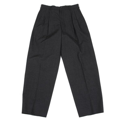 COMME des GARCONS HOMME Wool Pleated Pants Grey Size S