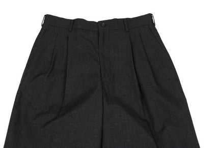 COMME des GARCONS HOMME Wool Pleated Pants Grey Size S