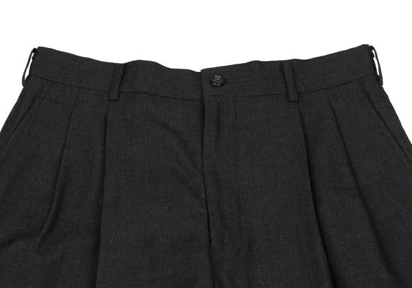 COMME des GARCONS HOMME Wool Pleated Pants Grey Size S