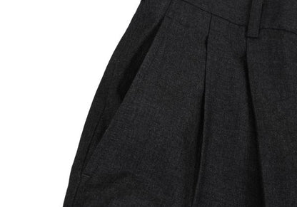 COMME des GARCONS HOMME Wool Pleated Pants Grey Size S