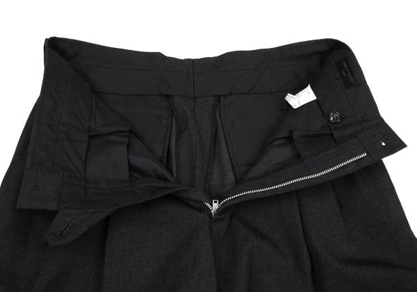COMME des GARCONS HOMME Wool Pleated Pants Grey Size S