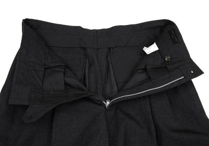 COMME des GARCONS HOMME Wool Pleated Pants Grey Size S