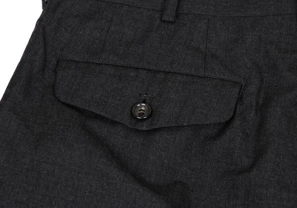 COMME des GARCONS HOMME Wool Pleated Pants Grey Size S