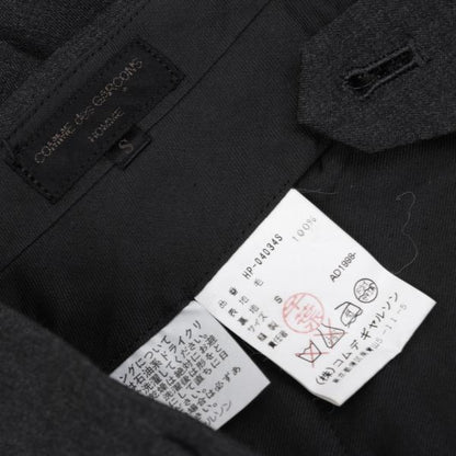 COMME des GARCONS HOMME Wool Pleated Pants Grey Size S
