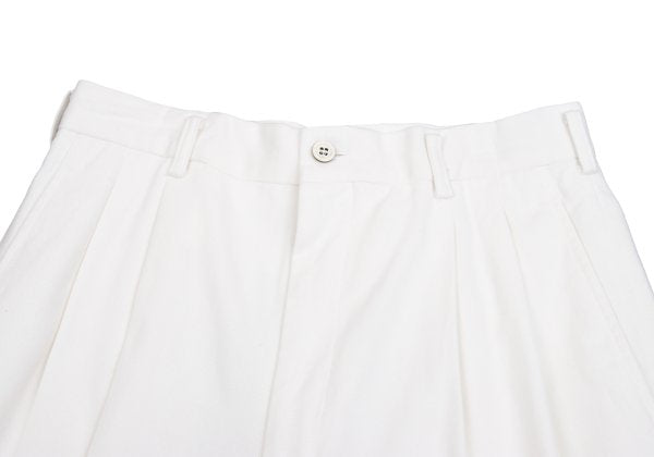 CDG HOMME Cotton Pleated Pants White Size S