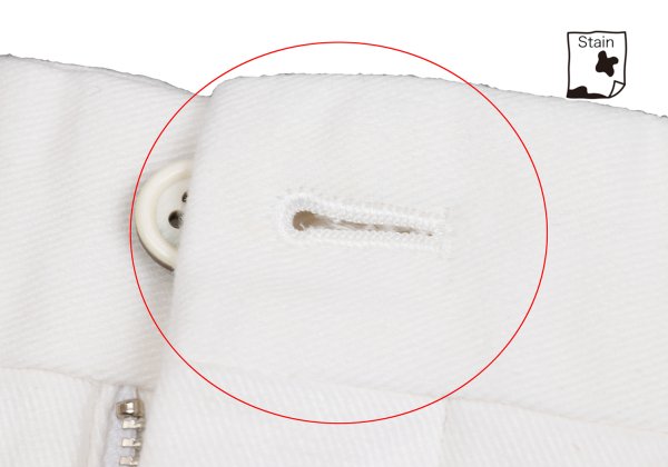 CDG HOMME Cotton Pleated Pants White Size S