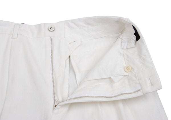 CDG HOMME Cotton Pleated Pants White Size S