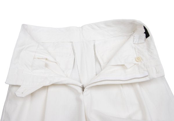 CDG HOMME Cotton Pleated Pants White Size S