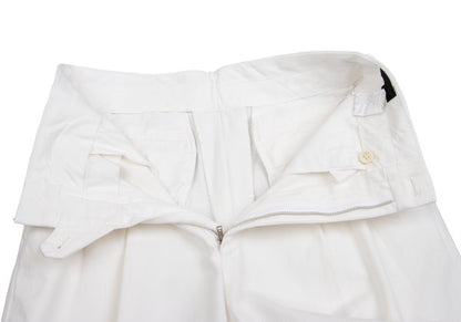 CDG HOMME Cotton Pleated Pants White Size S