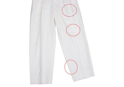 CDG HOMME Cotton Pleated Pants White Size S