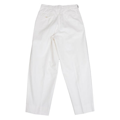 CDG HOMME Cotton Pleated Pants White Size S