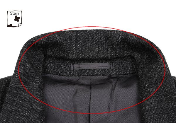 ISSEY MIYAKE MEN Wool Blend 1-Button Jacket Gray Size M