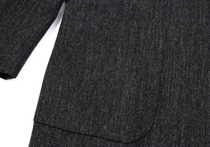 ISSEY MIYAKE MEN Wool Blend 1-Button Jacket Gray Size M