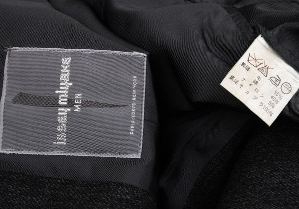 ISSEY MIYAKE MEN Wool Blend 1-Button Jacket Gray Size M