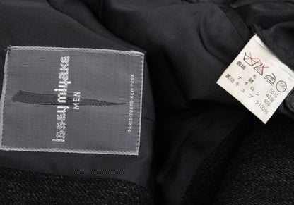 ISSEY MIYAKE MEN Wool Blend 1-Button Jacket Gray Size M