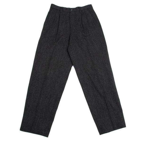 ISSEY MIYAKE MEN Wool Tuck Pants Gray Size M