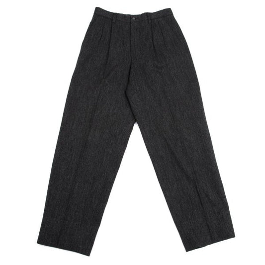 ISSEY MIYAKE MEN Wool Tuck Pants Gray Size M