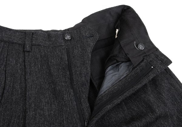 ISSEY MIYAKE MEN Wool Tuck Pants Gray Size M