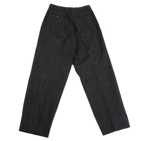 ISSEY MIYAKE MEN Wool Tuck Pants Gray Size M