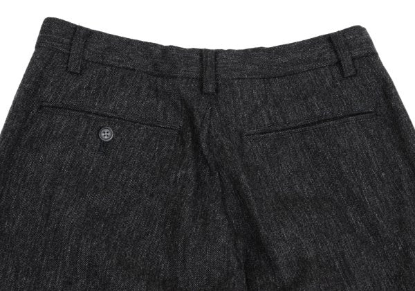 ISSEY MIYAKE MEN Wool Tuck Pants Gray Size M