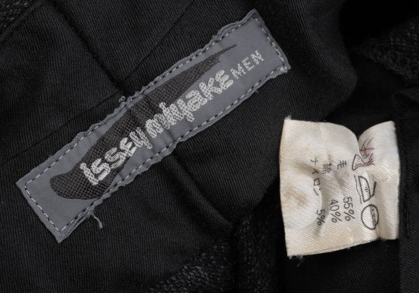 ISSEY MIYAKE MEN Wool Tuck Pants Gray Size M