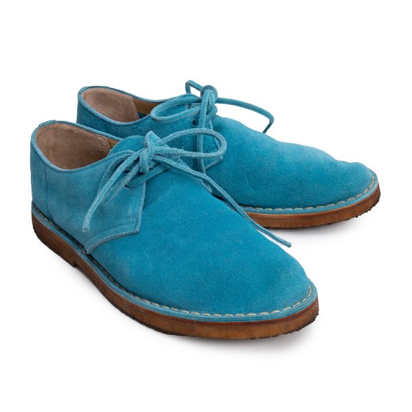 COMME des GARCONS HOMME Suede Shoes Turquoise Sneakers Size 25.5cm
