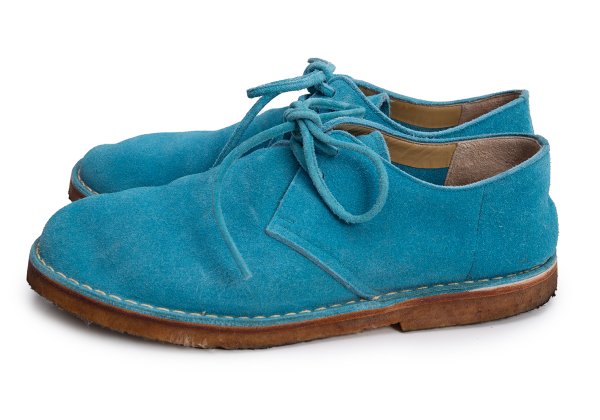 COMME des GARCONS HOMME Suede Shoes Turquoise Sneakers Size 25.5cm