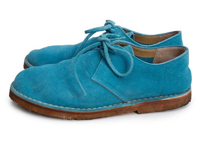 COMME des GARCONS HOMME Suede Shoes Turquoise Sneakers Size 25.5cm