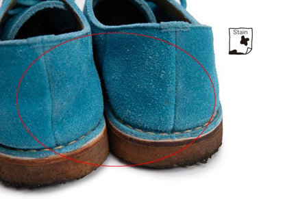 COMME des GARCONS HOMME Suede Shoes Turquoise Sneakers Size 25.5cm
