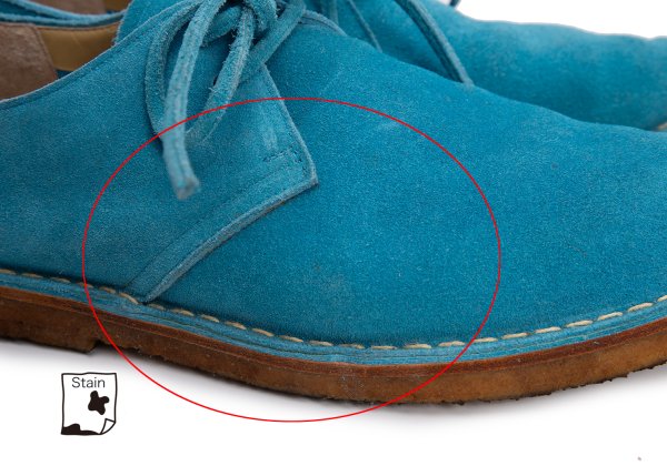 COMME des GARCONS HOMME Suede Shoes Turquoise Sneakers Size 25.5cm