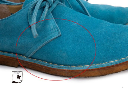 COMME des GARCONS HOMME Suede Shoes Turquoise Sneakers Size 25.5cm