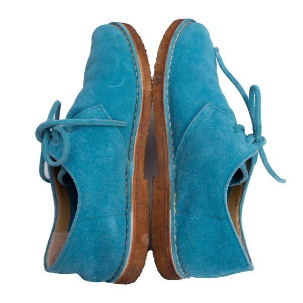 COMME des GARCONS HOMME Suede Shoes Turquoise Sneakers Size 25.5cm