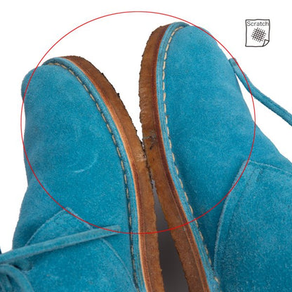 COMME des GARCONS HOMME Suede Shoes Turquoise Sneakers Size 25.5cm